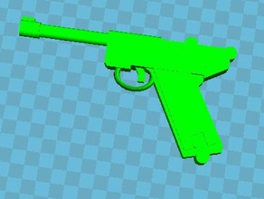 luger 3d printing guns 3d print model - Mito3D