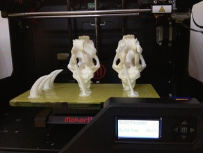 minisabertoothskull fix support 123d academy archaeology artproject curriculum designproject education engineeringproject learning makeredchallenge meshmixer skull 3d print model - Mito3D