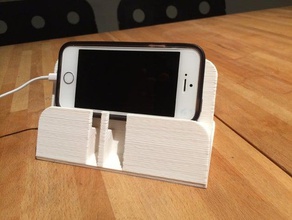iphone 5 s stand mobile phone iphone5s iphone5sstand 3d print model - Mito3D