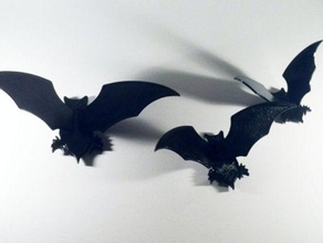 3d bats decor halloween 3d print model - Mito3D