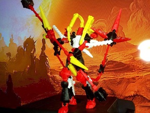 hell's gate construction toys action figure anime creature modiochallenge robots 3d print model - Mito3D