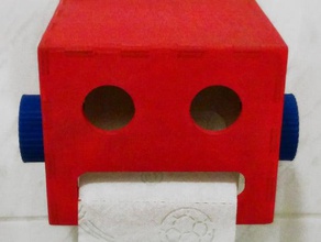 robot kafa tuvalet kağıdı tutucu - cnc router sürümü banyo değirmen kağıt 3d print model - Mito3D