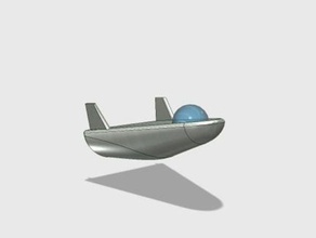Des années 1960 de l'organe levage des véhicules en avion vaisseau spatial 3d print model - Mito3D