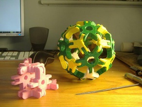 mini snap-insieme poliedro verticies construction toys 3d education fave mendel modular openscad parametric polyhedra rapman reprap 3d print model - Mito3D
