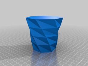 ideal small polygon vase containers customized 3d print model - Mito3D