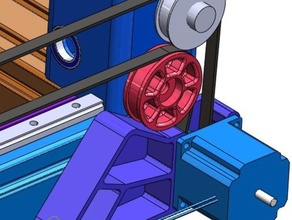 smooth belt idler pulley 3d printer parts mitus 3d print model - Mito3D