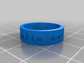 amelia rings customized 3d print model - Mito3D