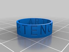 anillo artenova anéis personalizado 3d print model - Mito3D