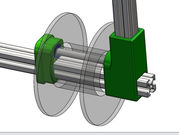 spool holder end 2 3d printer parts mitus 3D print model - Mito3D