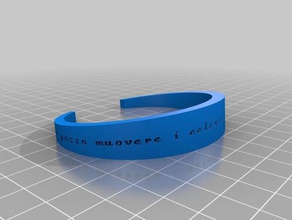 se não posso muovere celesti smuover gl'inferi pulseiras personalizado 3d print model - Mito3D