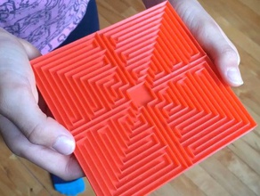 roman labyrinth large puzzles 3d print model - Mito3D
