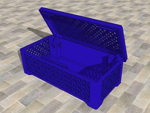 menteşeli kutu geometrik desen kaplar kutusu dekoratif mandal mandallama 3d print model - Mito3D