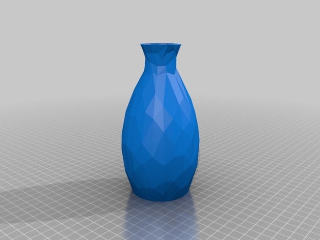 low poly vaso decoração baixa contagem de polígonos 3D print model - Mito3D
