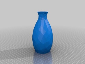 low poly vase decor 3d print model - Mito3D