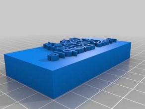 bolsillo de gutenberg bloque texto herramientas del arte personalizado 3d print model - Mito3D