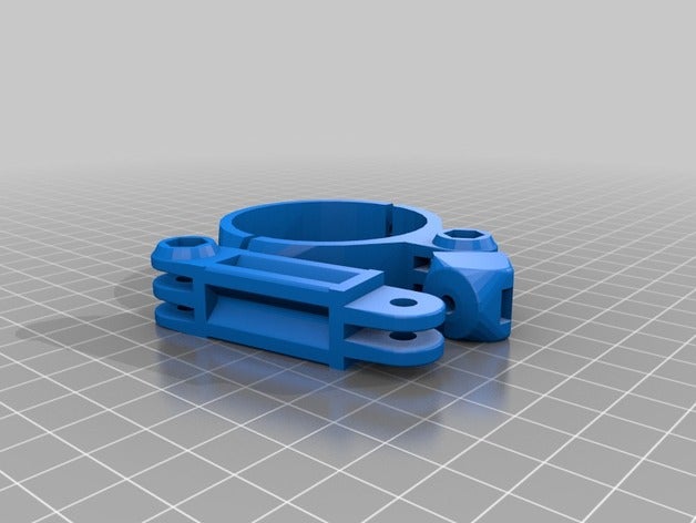 westfield rollo de la barra montaje gopro cámara personalizado 3D print model - Mito3D