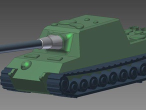 jagdtiger modelos jagdpanzer panzer tanque tiger 3d print model - Mito3D