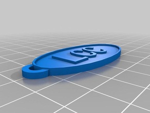 lcc oval key chain rev 2 keychains customized 3d print model - Mito3D