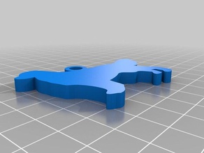 golden retriever Schlüsselanhänger kundengebundene 3d print model - Mito3D