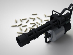 minigun tf2 props 4d bullet cinema fortress heavy mini gun team two 2 3d print model - Mito3D