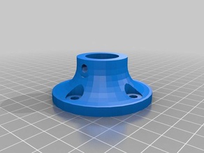 20mm pipe mounting flange household customized 3d print model - Mito3D