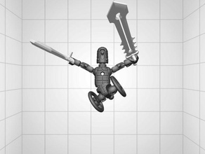 rolando espadachim brinquedos de construção criação modio modiochallenge brinquedo 3d print model - Mito3D