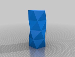 twisted çokgen vazo kaplar özelleştirilmiş 3d print model - Mito3D