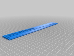 customized ruler-kadin office 3d print model - Mito3D