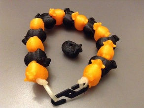 ovelhas bracelete do grânulo pulseiras animais talão contas pulseira farm jóias wooly 3d print model - Mito3D