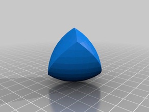 meissner tetrahedron matematik customizer 3d print model - Mito3D