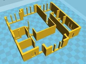 28les étiquettes d'impression 3d oldenburg l'architecture des modèles de maison meublée bâtiments et structures 3d print model - Mito3D