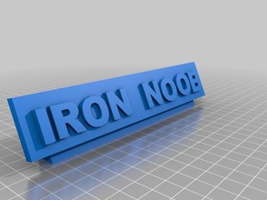 ironnoob signe final accessoires 3d print model - Mito3D