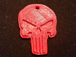 punisher keychain ornament signs & logos 3d print model - Mito3D