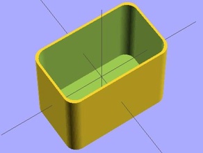 einfache abgerundete box 3d-Druck-tests 3d print model - Mito3D