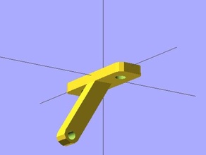 simple holder hexagon fan mount rostock standard platform 3d printer parts 3d print model - Mito3D