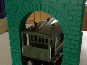 g scale arch hobby arch g-scale g scale model train tunnel 3d print model - Mito3D