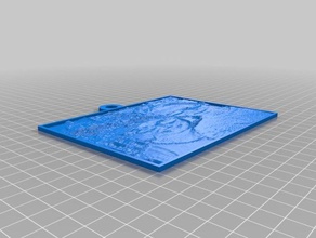 my customized lithopane 2d art 3d print model - Mito3D