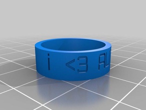 meu autocad anel anéis personalizado 3d print model - Mito3D