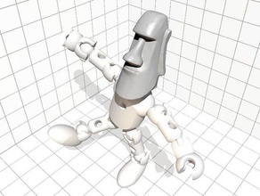 modio Teil moai Kopf Bau-Spielzeug modiochallenge 3d print model - Mito3D