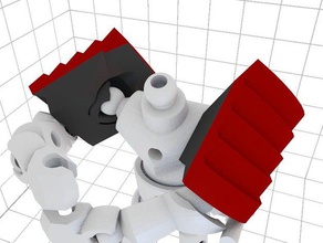 modio parte samurai spalla armatura costruzione di giocattoli modiochallenge 3d print model - Mito3D