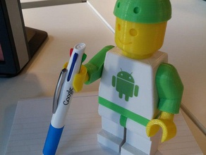 android fanboy hat blank minifig toy & game accessories 3d print model - Mito3D