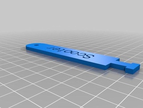 my customized tee slot cleaner - customisable hand tools 3d print model - Mito3D