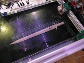 l'épée 3d de l'impression les tests grande impression minuscule 3d print model - Mito3D
