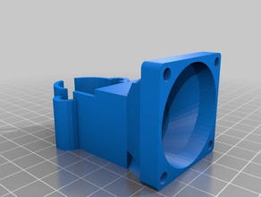 k8200 extruder fan support 3d printer parts 3drag 3d print model - Mito3D