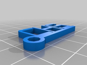 chs chave de cadeia única chaveiros personalizado 3d print model - Mito3D