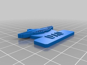 papá personalizado llavero llaveros 3d print model - Mito3D