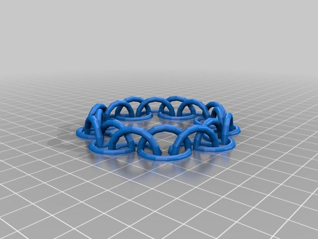 customizable half circle chain bracelet bracelets 3d belfry customized customizer challenge jewelry link openscad wearable 3D print model - Mito3D