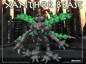 xanthor beast toy & game accessories modio modiochallenge challenge thingiverse 3d print model - Mito3D