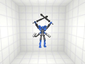 bionic-fúria modelo de robôs bionicle modiochallenge robô 3d print model - Mito3D