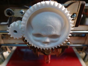 skulltruder 3d de l'imprimante pièces engrenages coniques extrudeuse en développante cercle pb plus printerbot printrbot schlab schlaboratory schlem patauge 3d print model - Mito3D